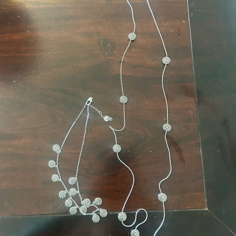 Elegant Silver Brighton Necklace Set